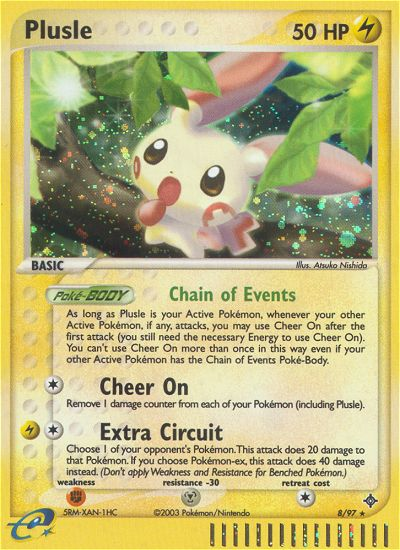 Plusle (8/97) [EX: Dragon] | Shuffle n Cut Hobbies & Games