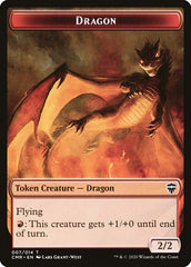 Dragon // Soldier Double-Sided Token [Commander Legends Tokens] | Shuffle n Cut Hobbies & Games