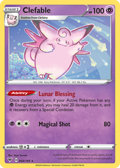 Clefable (064/185) [Sword & Shield: Vivid Voltage] | Shuffle n Cut Hobbies & Games