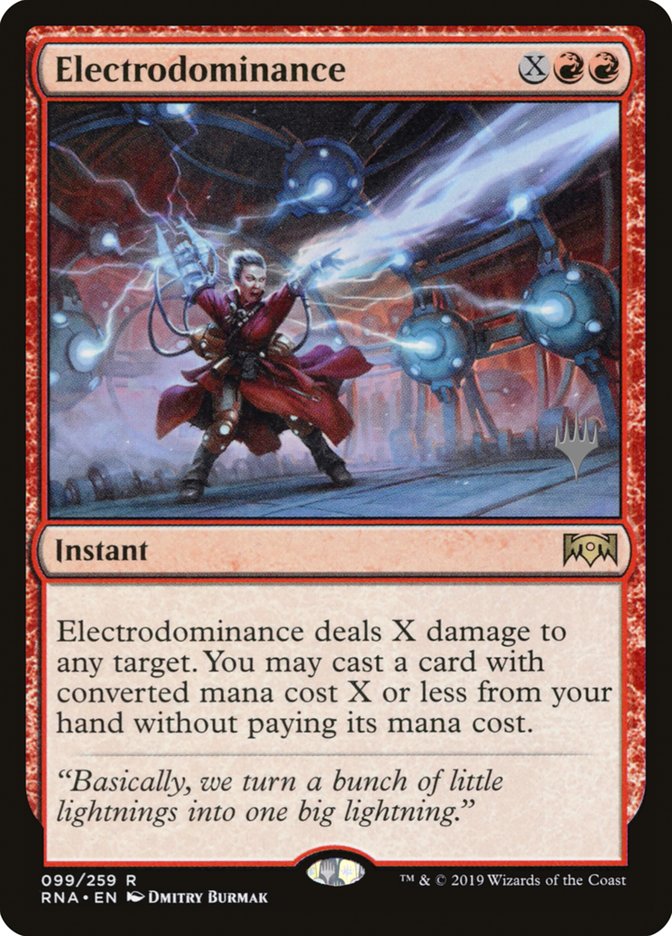 Electrodominance (Promo Pack) [Ravnica Allegiance Promos] | Shuffle n Cut Hobbies & Games