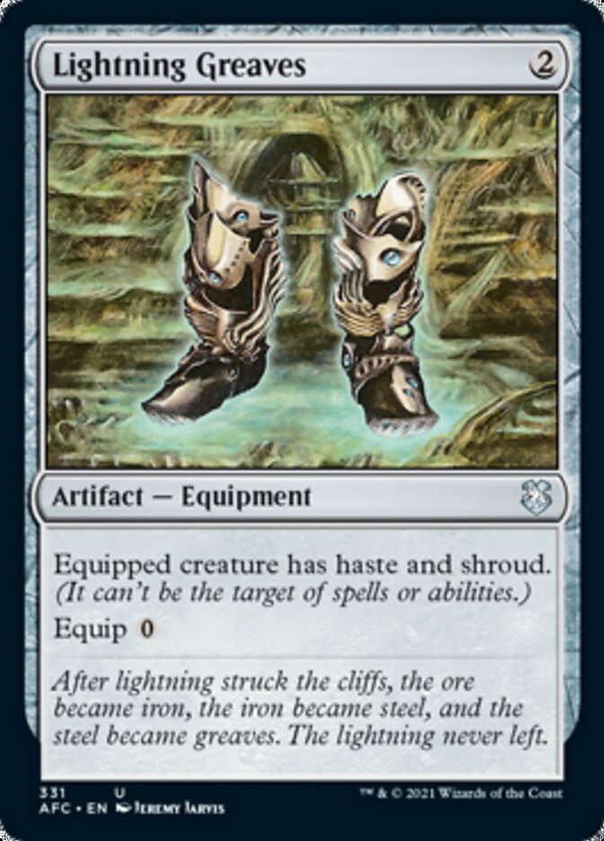 Lightning Greaves [Dungeons & Dragons: Adventures in the Forgotten Realms Commander] | Shuffle n Cut Hobbies & Games