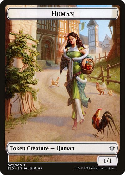 Vraska Emblem // Human Double-Sided Token [Challenger Decks 2020 Tokens] | Shuffle n Cut Hobbies & Games