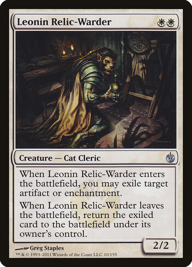 Leonin Relic-Warder [Mirrodin Besieged] | Shuffle n Cut Hobbies & Games