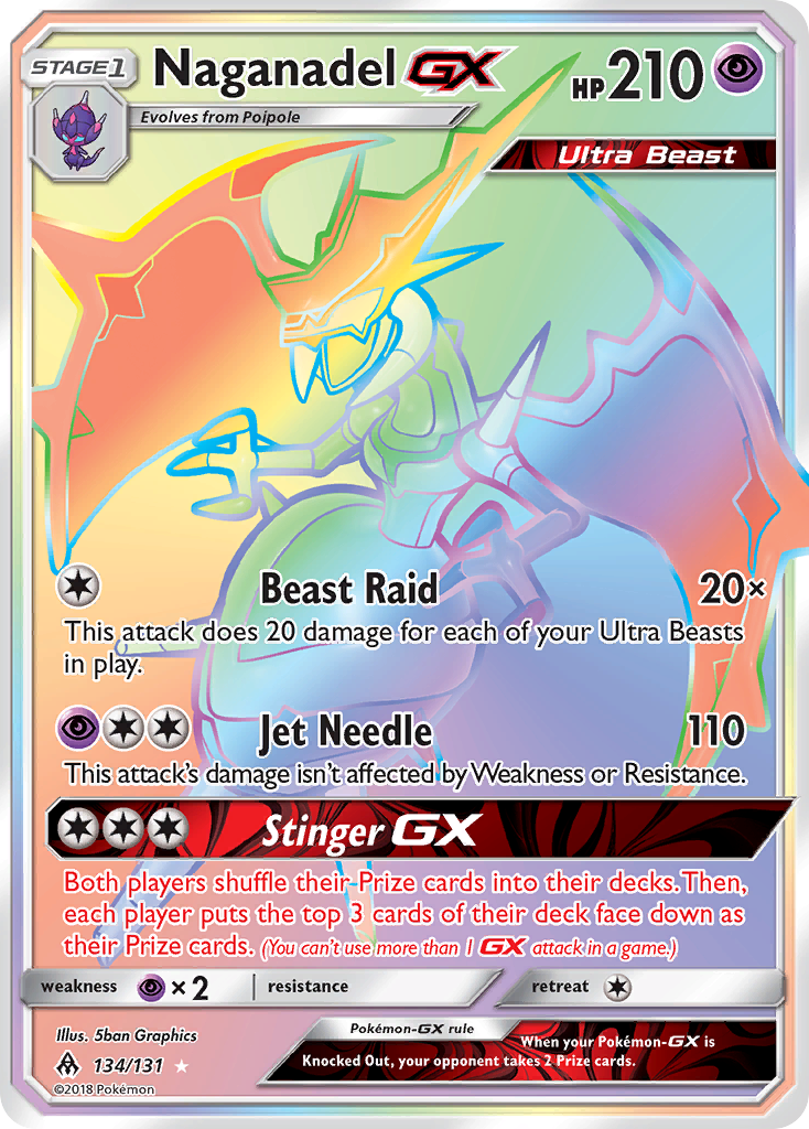 Naganadel GX (134/131) [Sun & Moon: Forbidden Light] | Shuffle n Cut Hobbies & Games