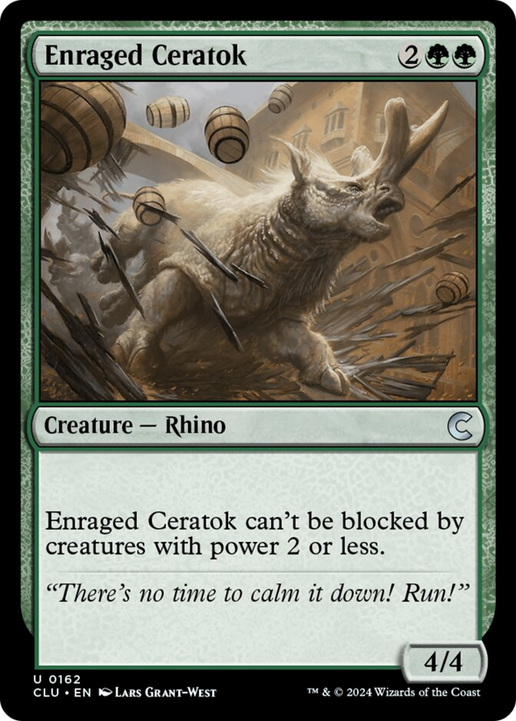 Enraged Ceratok [Ravnica: Clue Edition] | Shuffle n Cut Hobbies & Games