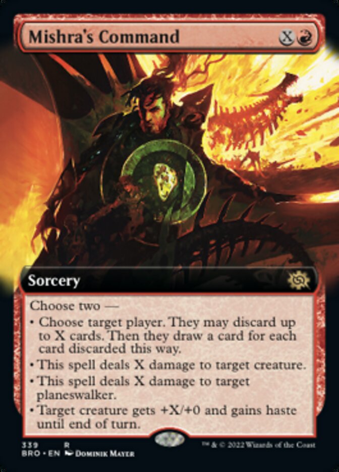 Mishra's Command (Extended Art) [The Brothers' War] | Shuffle n Cut Hobbies & Games