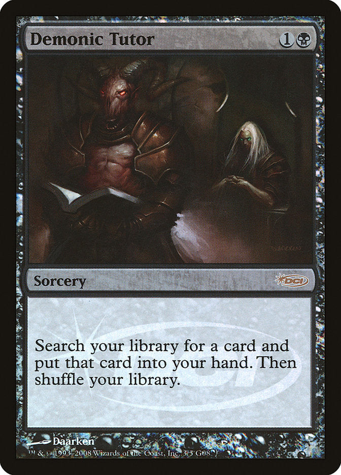 Demonic Tutor [Judge Gift Cards 2008] | Shuffle n Cut Hobbies & Games