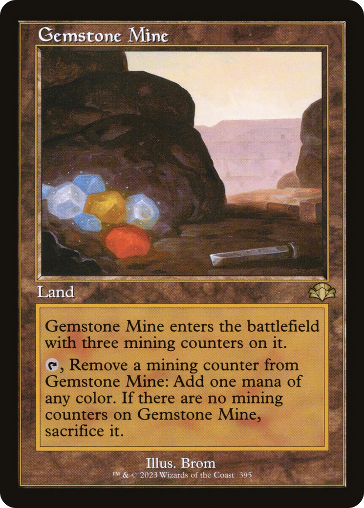 Gemstone Mine (Retro) [Dominaria Remastered] | Shuffle n Cut Hobbies & Games