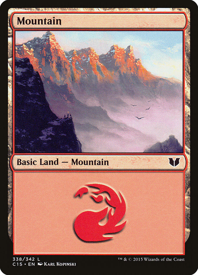 Mountain (338) [Commander 2015] | Shuffle n Cut Hobbies & Games