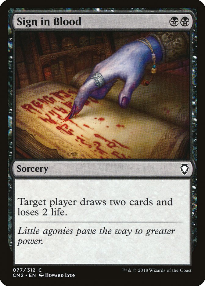 Sign in Blood [Commander Anthology Volume II] | Shuffle n Cut Hobbies & Games