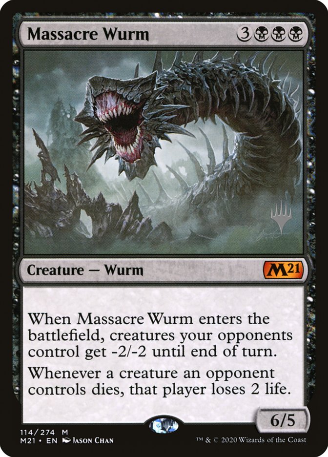 Massacre Wurm (Promo Pack) [Core Set 2021 Promos] | Shuffle n Cut Hobbies & Games