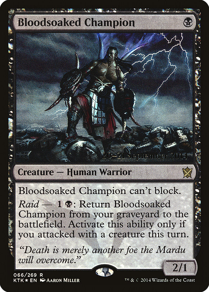 Bloodsoaked Champion [Khans of Tarkir Prerelease Promos] | Shuffle n Cut Hobbies & Games