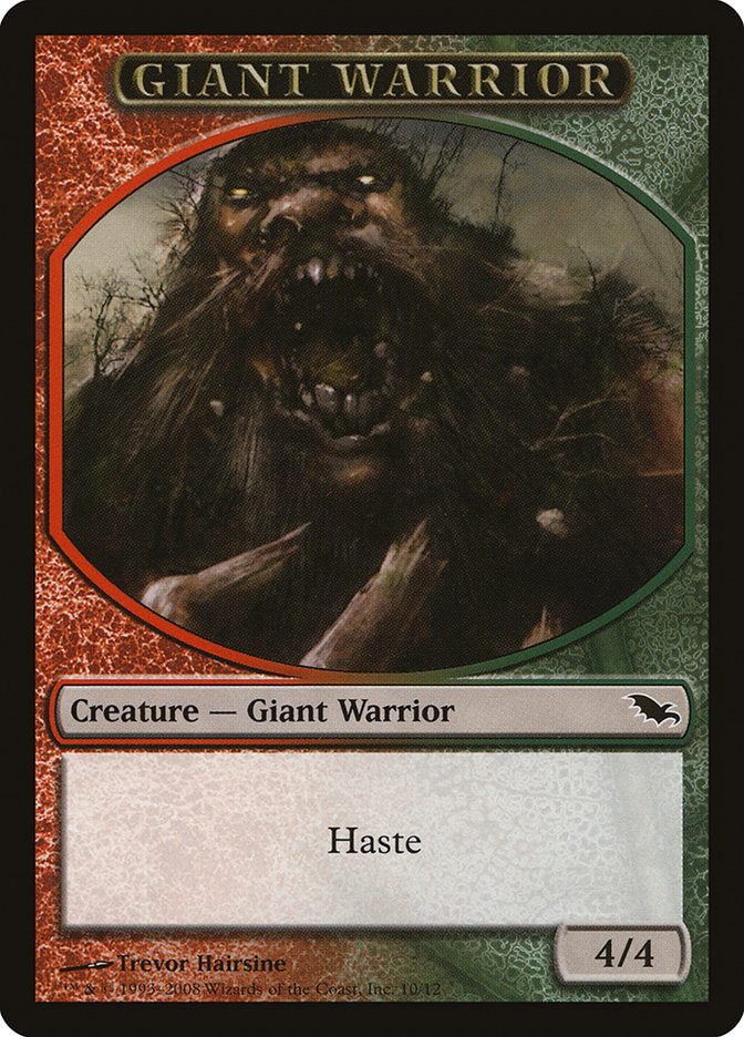 Giant Warrior Token [Shadowmoor Tokens] | Shuffle n Cut Hobbies & Games