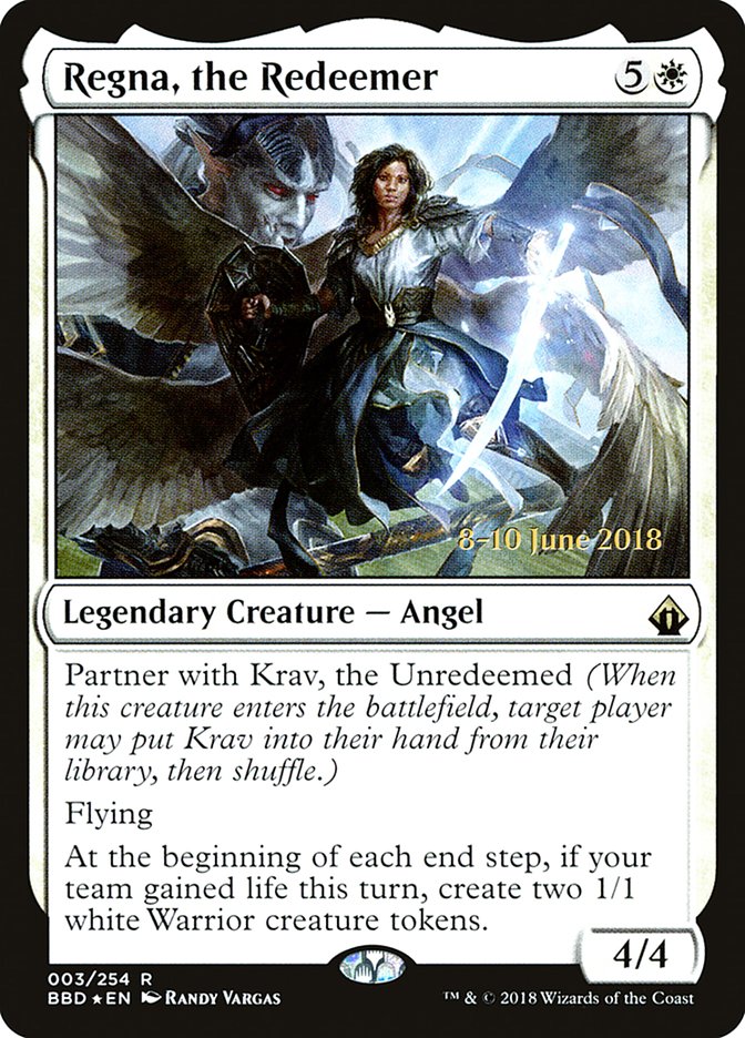 Regna, the Redeemer [Battlebond Prerelease Promos] | Shuffle n Cut Hobbies & Games