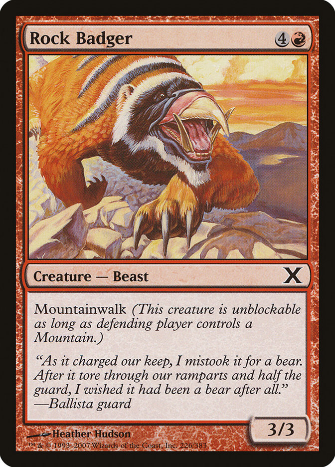 Rock Badger [Tenth Edition] | Shuffle n Cut Hobbies & Games