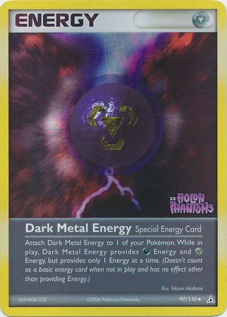 Dark Metal Energy (97/110) (Stamped) [EX: Holon Phantoms] | Shuffle n Cut Hobbies & Games