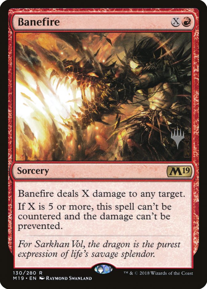 Banefire (Promo Pack) [Core Set 2019 Promos] | Shuffle n Cut Hobbies & Games