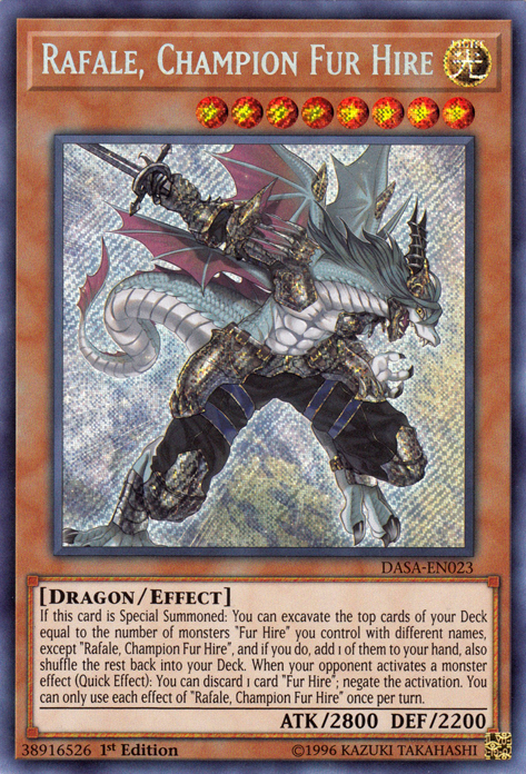 Rafale, Champion Fur Hire [DASA-EN023] Secret Rare | Shuffle n Cut Hobbies & Games