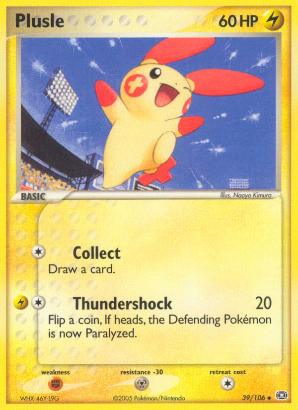 Plusle (39/106) [EX: Emerald] | Shuffle n Cut Hobbies & Games