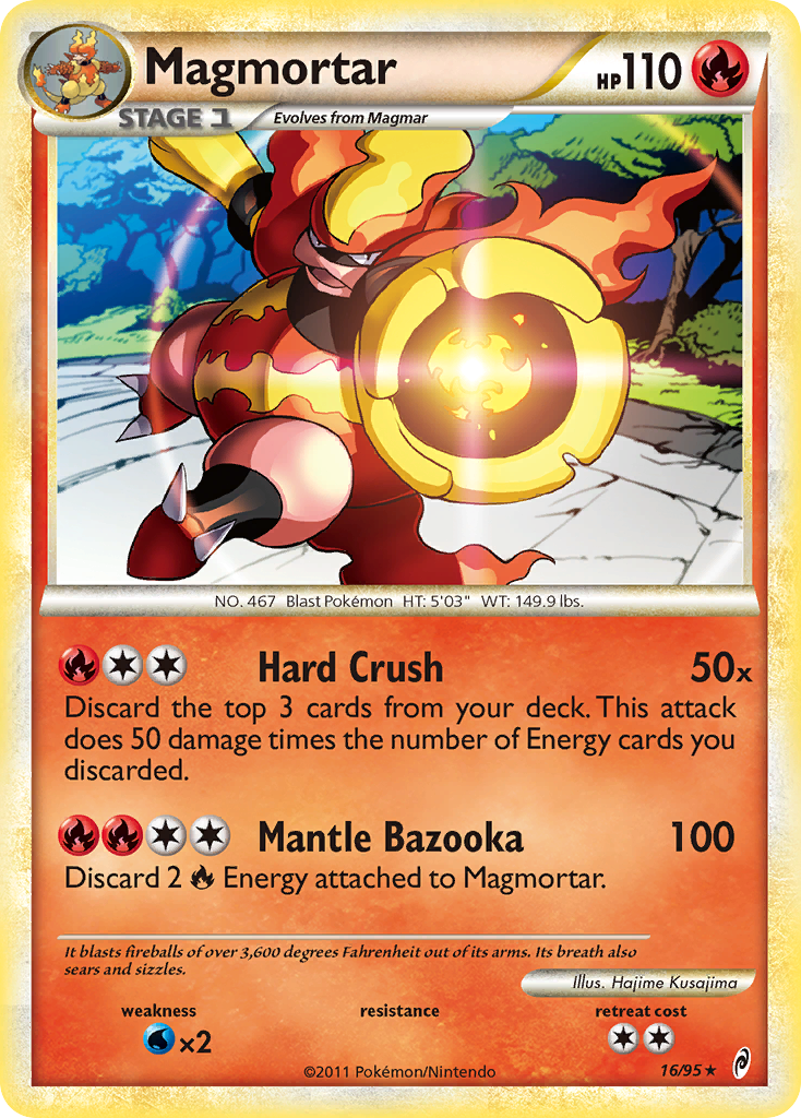 Magmortar (16/95) [HeartGold & SoulSilver: Call of Legends] | Shuffle n Cut Hobbies & Games