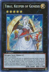 Tiras, Keeper of Genesis [GENF-EN044] Secret Rare | Shuffle n Cut Hobbies & Games