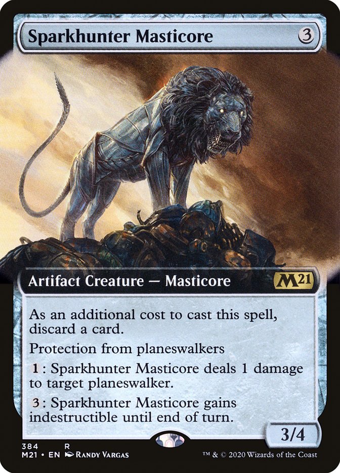 Sparkhunter Masticore (Extended Art) [Core Set 2021] | Shuffle n Cut Hobbies & Games