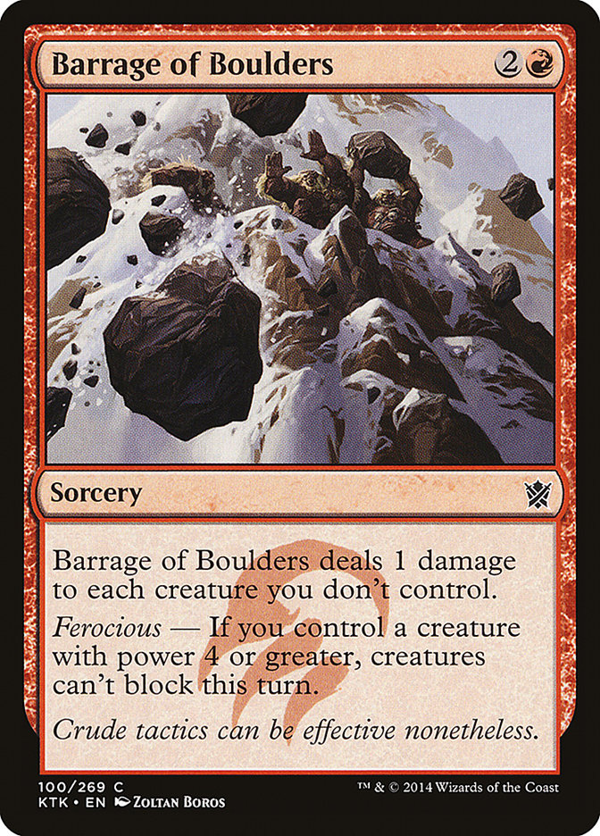 Barrage of Boulders [Khans of Tarkir] | Shuffle n Cut Hobbies & Games