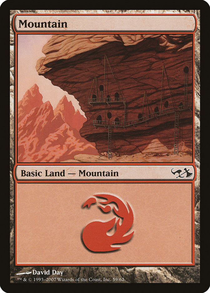 Mountain (59) [Duel Decks: Elves vs. Goblins] | Shuffle n Cut Hobbies & Games