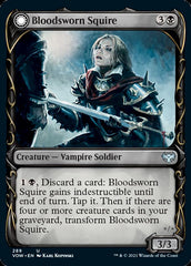 Bloodsworn Squire // Bloodsworn Knight (Showcase Fang Frame) [Innistrad: Crimson Vow] | Shuffle n Cut Hobbies & Games