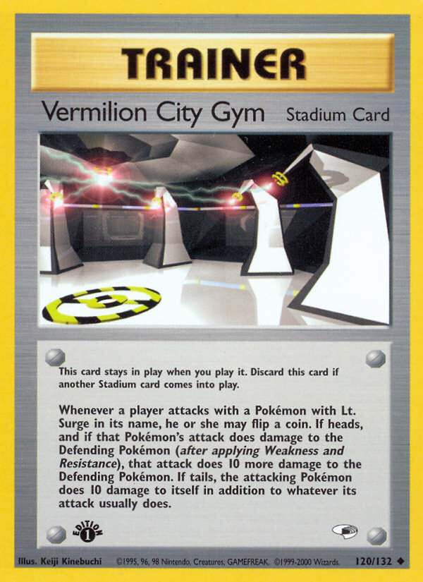 Vermilion City Gym (120/132) [Gym Heroes 1st Edition] | Shuffle n Cut Hobbies & Games