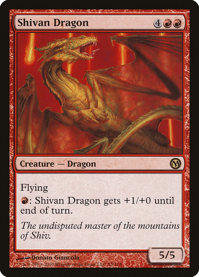 Shivan Dragon [Duels of the Planeswalkers] | Shuffle n Cut Hobbies & Games
