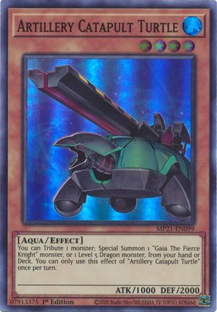 Artillery Catapult Turtle [MP21-EN099] Super Rare | Shuffle n Cut Hobbies & Games