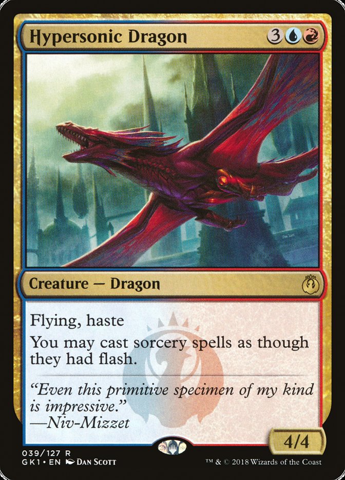 Hypersonic Dragon [Guilds of Ravnica Guild Kit] | Shuffle n Cut Hobbies & Games
