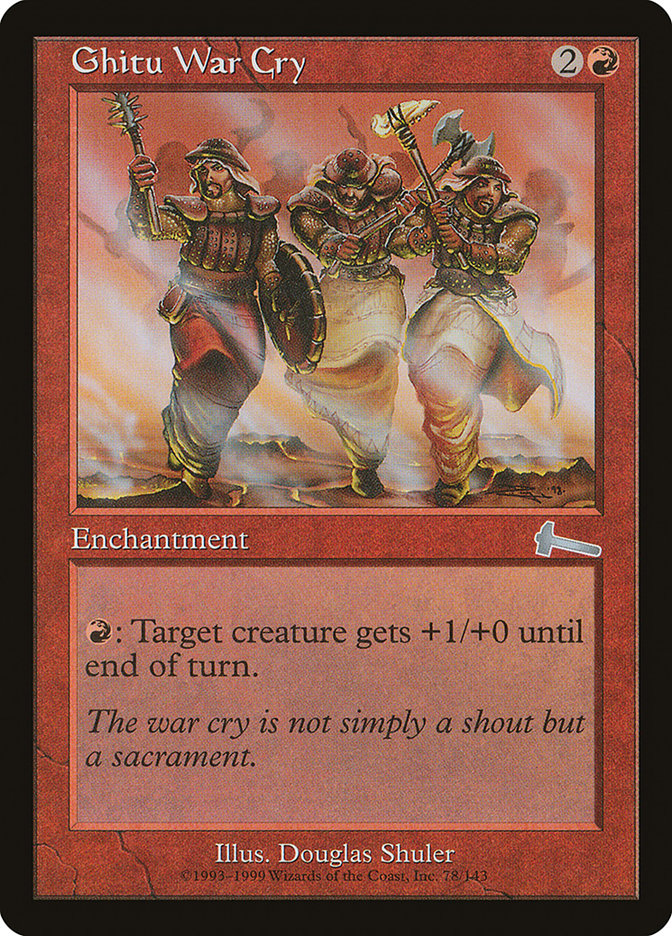 Ghitu War Cry [Urza's Legacy] | Shuffle n Cut Hobbies & Games