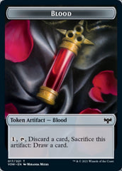Blood // Boar Double-Sided Token [Innistrad: Crimson Vow Tokens] | Shuffle n Cut Hobbies & Games