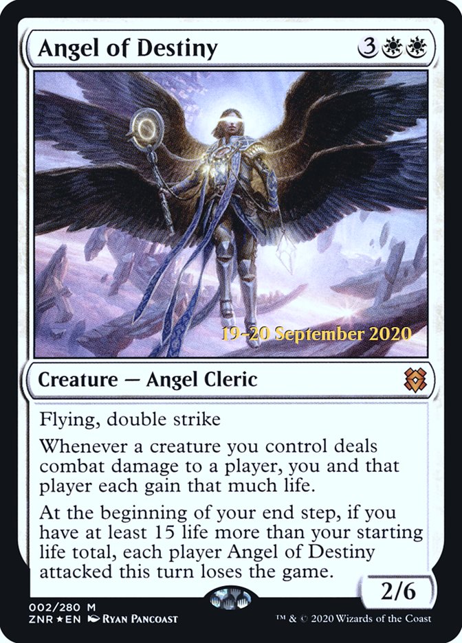 Angel of Destiny [Zendikar Rising Prerelease Promos] | Shuffle n Cut Hobbies & Games