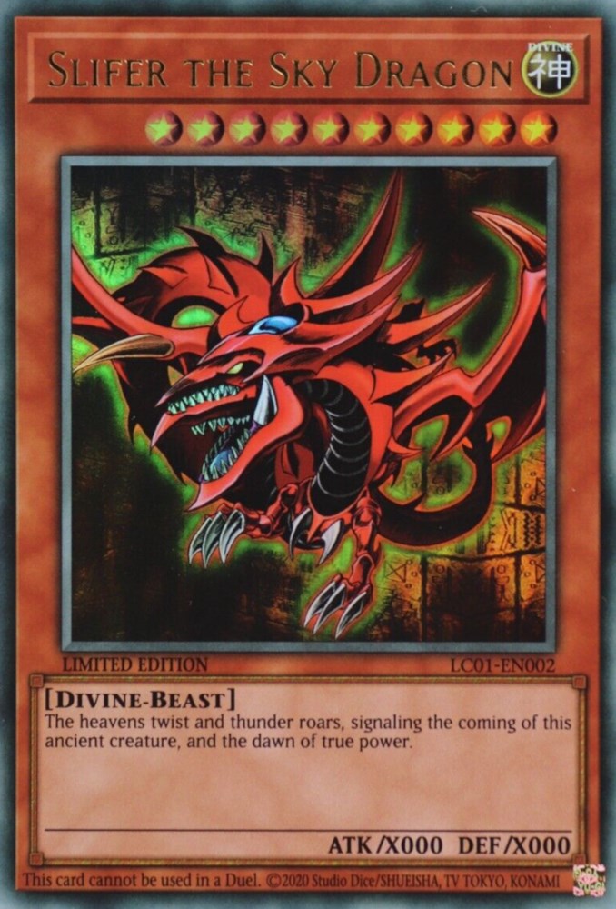 Slifer the Sky Dragon (25th Anniversary) [LC01-EN002] Ultra Rare | Shuffle n Cut Hobbies & Games