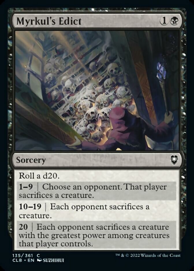 Myrkul's Edict [Commander Legends: Battle for Baldur's Gate] | Shuffle n Cut Hobbies & Games