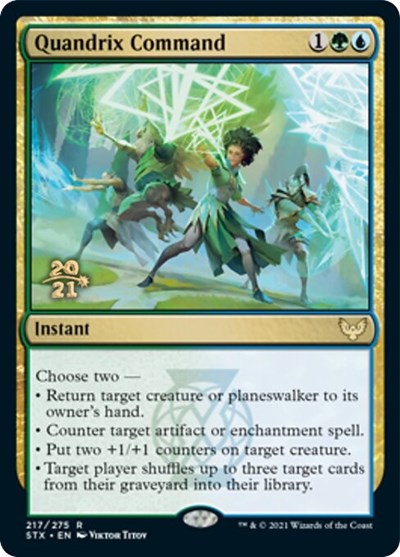Quandrix Command [Strixhaven: School of Mages Prerelease Promos] | Shuffle n Cut Hobbies & Games