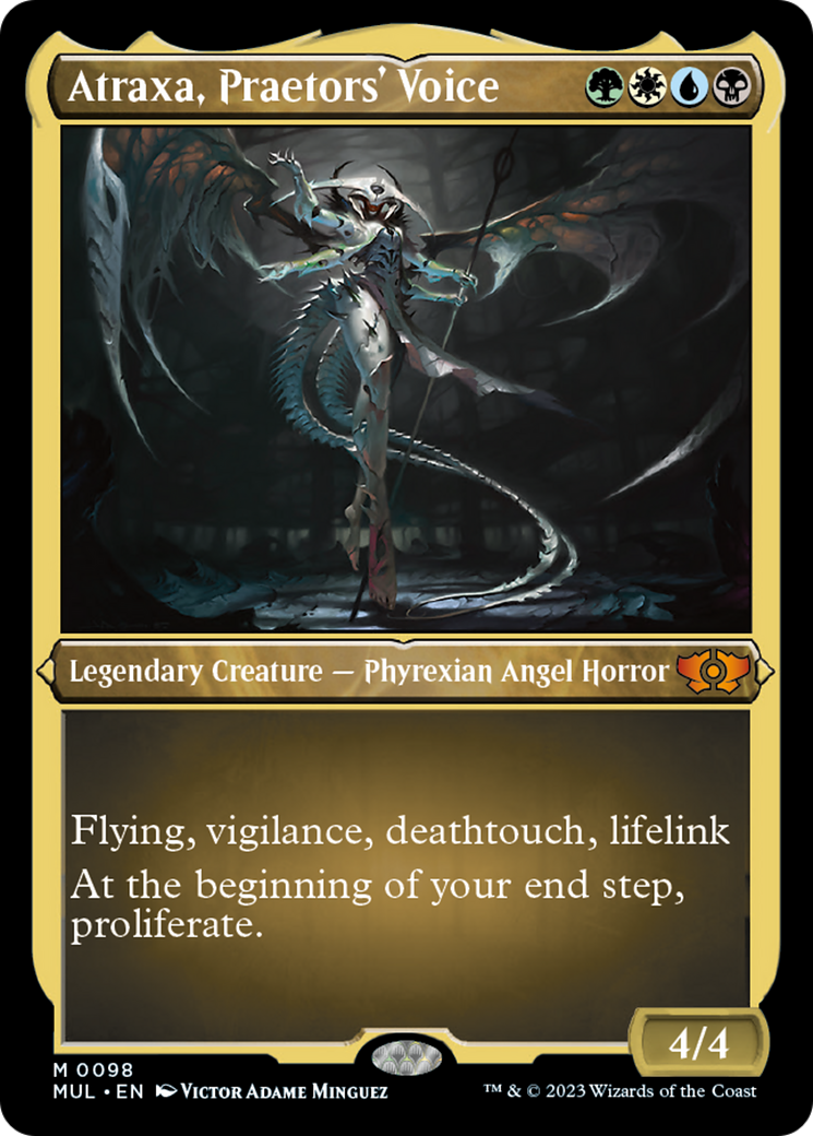 Atraxa, Praetors' Voice (Foil Etched) [Multiverse Legends] | Shuffle n Cut Hobbies & Games