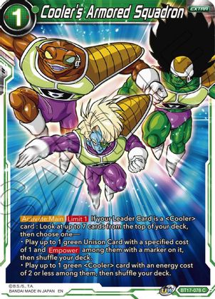 Cooler's Armored Squadron (BT17-078) [Ultimate Squad] | Shuffle n Cut Hobbies & Games