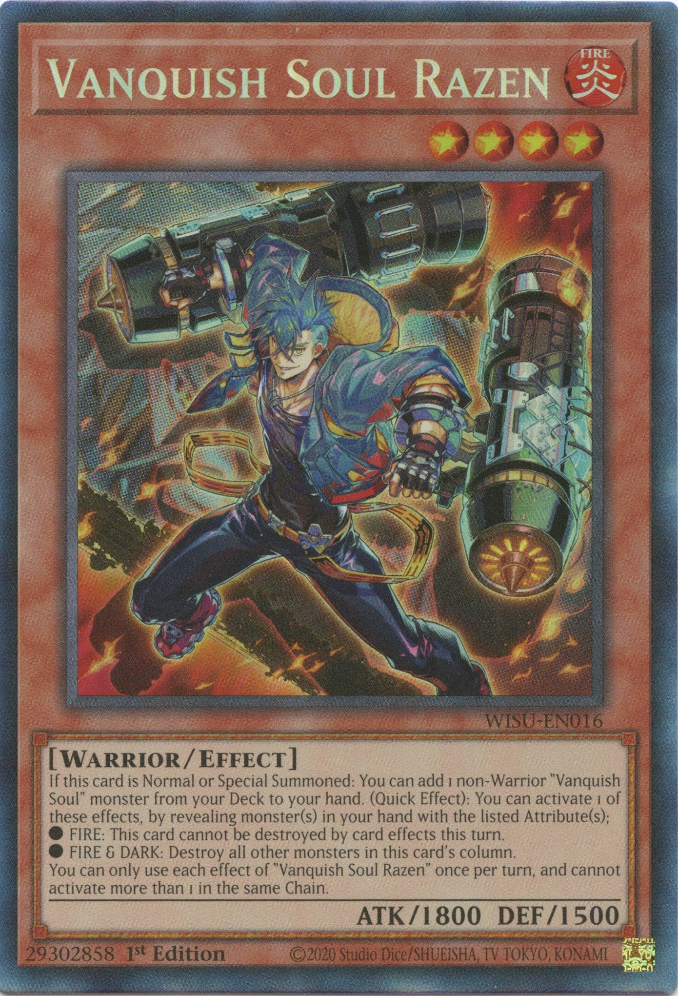 Vanquish Soul Razen [WISU-EN016] Collector's Rare | Shuffle n Cut Hobbies & Games