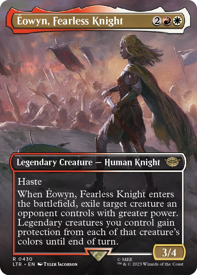 Eowyn, Fearless Knight (Borderless Alternate Art) [The Lord of the Rings: Tales of Middle-Earth] | Shuffle n Cut Hobbies & Games
