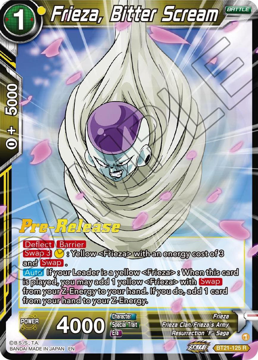 Frieza, Bitter Scream (BT21-125) [Wild Resurgence Pre-Release Cards] | Shuffle n Cut Hobbies & Games