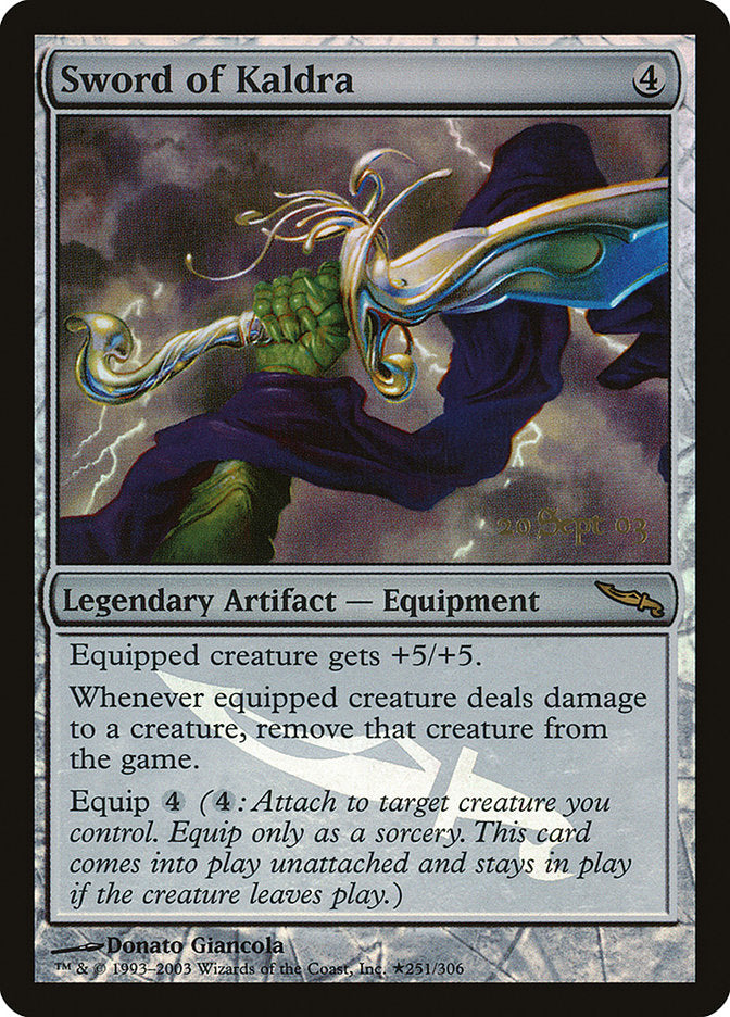 Sword of Kaldra [Mirrodin Promos] | Shuffle n Cut Hobbies & Games