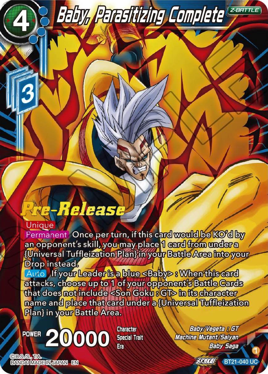 Baby, Parasitizing Complete (BT21-040) [Wild Resurgence Pre-Release Cards] | Shuffle n Cut Hobbies & Games