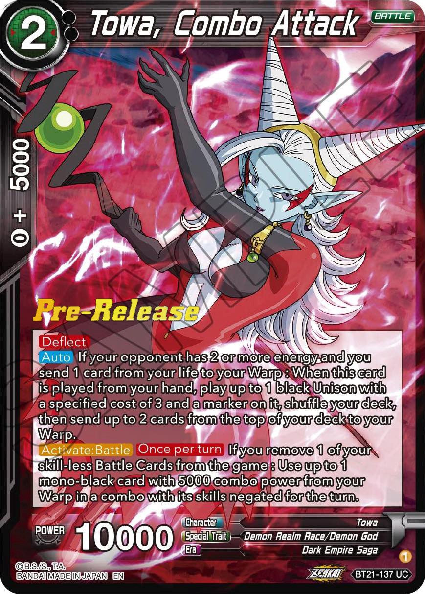 Towa, Combo Attack (BT21-137) [Wild Resurgence Pre-Release Cards] | Shuffle n Cut Hobbies & Games