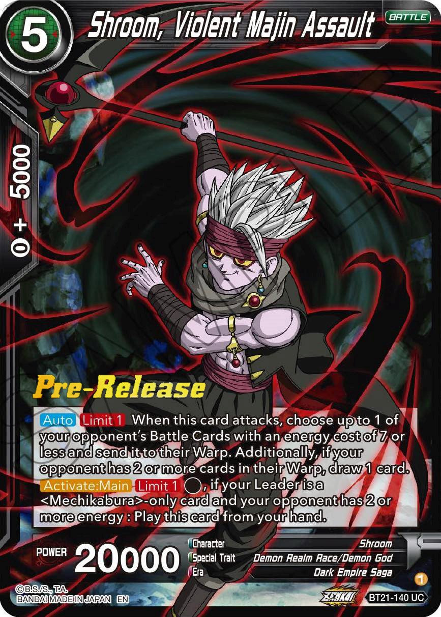 Shroom, Violent Majin Assault (BT21-140) [Wild Resurgence Pre-Release Cards] | Shuffle n Cut Hobbies & Games