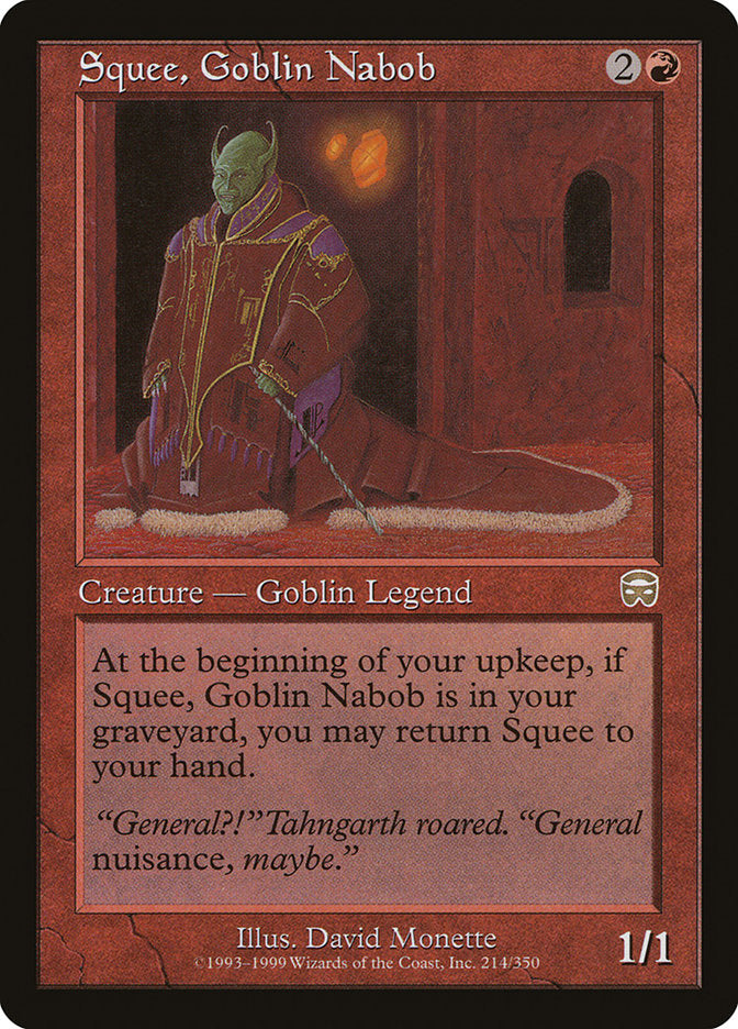 Squee, Goblin Nabob [Mercadian Masques] | Shuffle n Cut Hobbies & Games