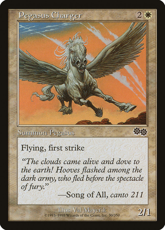 Pegasus Charger [Urza's Saga] | Shuffle n Cut Hobbies & Games